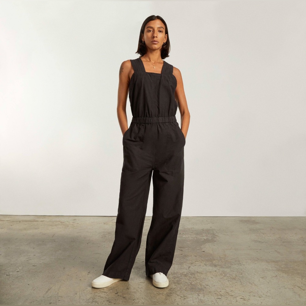Everlane The Fatigue Jumpsuit in Black